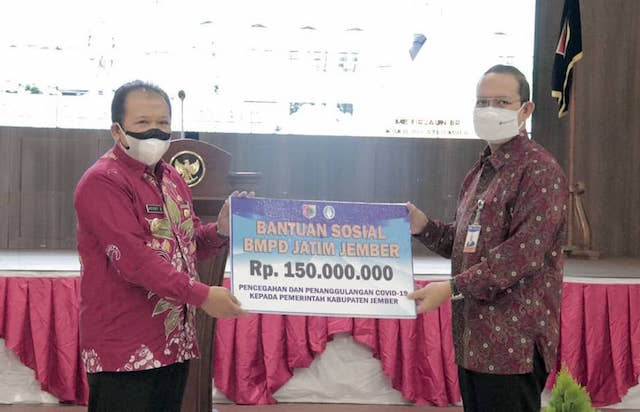 Pemkab Jember Terima Bantuan dari BMPD untuk Percepatan Penanganan Covid-19